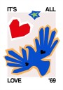 It"s All Love "69 Bird Blue Plakat Plakat / 30x40cm
