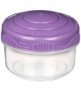 Sistema Matboks Mini Bites To Go 130 ml Grønn Blå Rosa 3 Stk