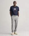 Joggebukser med liten shield-logo GREY MELANGE XL