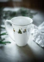 Wik & Walsøe Julemorgen kopp og fat 20 cl hvit