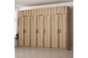 Minar Garderobe 315x235 cm - Valnøtt