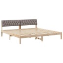  Sengestamme Brun og taupe 200 x 200 cm Heltre furu