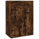 vidaXL Skoskap r?kt eik 60x35x84 cm konstruert tre