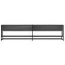  TV-benk grå sonoma 180,5x40x46 cm konstruert tre 8721102923098