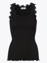 Rosemunde Babette Silk Top With Lace Sort L