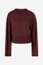 Gina Tricot Topp Metallic Knitted Top Rød