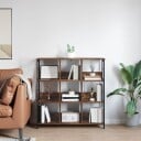  Bokhylle Røkt eik 102 x 32 x 104,5 cm Konstruert tre