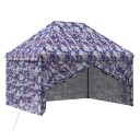 vidaXL Pop up Gazebo med 4 Sidevegger 2,95 x 4,1 m Blå Kamuflasje
