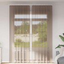  Voilegardiner med hemper 2 stk lysebrun 140x260 cm 8721158553317