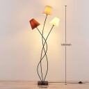 Lindby Melis 3 Gulvlampe Brown/Grey/Black/Cream