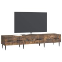  TV skap med skuff Røkt Eik 147 x 34,5 x 30 cm Konstruert tre