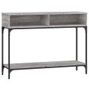 vidaXL Konsollbord grå sonoma 100x30,5x75 cm konstruert tre
