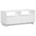 vidaXL TV benk 90 x 34.5 x 40 cm Hvit Konstruert tre