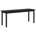 vidaXL benk Svart Eik 110 x 35 x 45 cm Konstruert tre