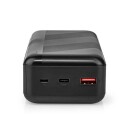 Nedis 32000 mAh Powerbank med USB-C og USB-A - Sort