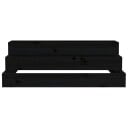 vidaXL Plantekasse svart 80x80x27 cm heltre furu