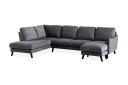 Trend Lyx U Sofa med Divan Høyre   Mørkegrå