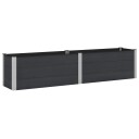 vidaXL Høybed Svart 250 x 50 x 54 cm WPC og Aluminium