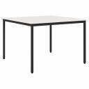 vidaXL Spisebord Hvit 110 x 110 x 75 cm Massiv furu
