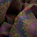 Petronius 1926 Scarf Foulard Chic Twist Blue Paisley