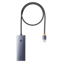 Baseus UltraJoy Series USB-A Hub 4x USB-A 3.0 1x USB-C 5V 50cm Gray B0005280B811-04