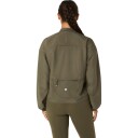 Asics Nagino Run Adjustable Jacket   Khaki green   M