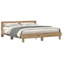 Laminert Tre Sengeramme Artisan eik 180 x 200 cm Holdbar