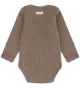 Blå Body Ls Melange Rib   Brown   68