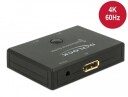 Delock 4K 60Hz DisplayPort 2-veis Switch med 2 porter