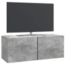  Vegghengt TV skap Betonggrå 78,5 x 31 x 30 cm Konstruert tre