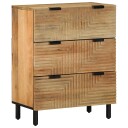 Skjenker 2 stk brun 60x33x75 cm heltre mango