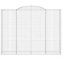 Gabionkurver buede 15 stk 300x50x220/240 cm galvanisert jern