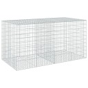 vidaXL Gabion med 5 mm Tråd og 5x10 cm Maske 200x100x100 cm