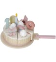 Little Dutch - Wooden birthday cake - pink  LD8015 