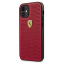 Ferrari On Track Perforert Mobildeksel til iPhone 12 mini Rød