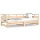 vidaXL Uttrekkbar dagseng heltre furu 2x(90x190) cm