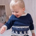 Bluum Strik Strikkegenser Rever på isen - garnpakke i Bluum Soft Merino Ull