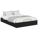  Ottoman sengeramme Svart Eik 193 x 120 x 25 cm Konstruert tre