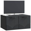  Vegghengt TV skap Svart 59,5 x 41 x 30 cm Konstruert tre