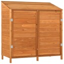 vidaXL Hageskur brun 102x52x112 cm heltre gran