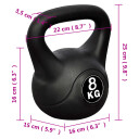 vidaXL Kettlebell 8kg