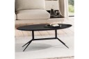 Sofabord Wohnling Massivt tre oval 90 cm moderne -