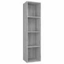 vidaXL Bokhylle/TV-benk gr? sonoma 36x30x143 cm konstruert tre