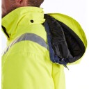 Blåkläder Hi-Vis Vinterjakke med Quiltfôr - Varselgul/Marineblå - XS