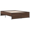  Sengeramme brun eik 140x190 cm konstruert tre og metall 8721102610912