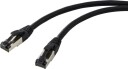 Renkforce RF 7106486 Cat8.1 S/FTP RJ45 patchkabel svart 5 m