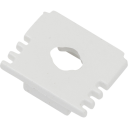 Ansell Lighting endestykke med hull 13x15,9 mm hvit
