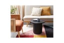 Soffbord Beliani Lemont Ljus trä Black -