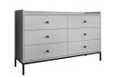 Kommode Mariestad 130 cm   Grå