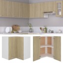 vidaXL Hengende hj?rneskap sonoma eik 57x57x60 cm sponplate